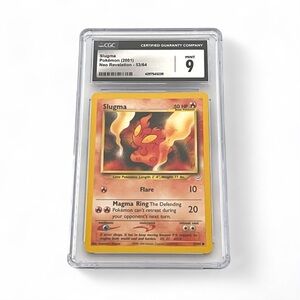 Pokémon Slugma Neo Revelation Card - CGC 9